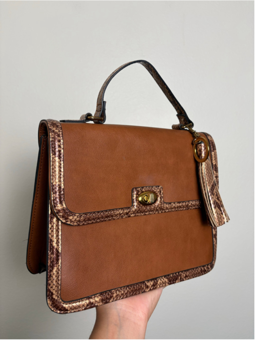 Women's Rachel Zoe Brown Satchel Bag One Size
